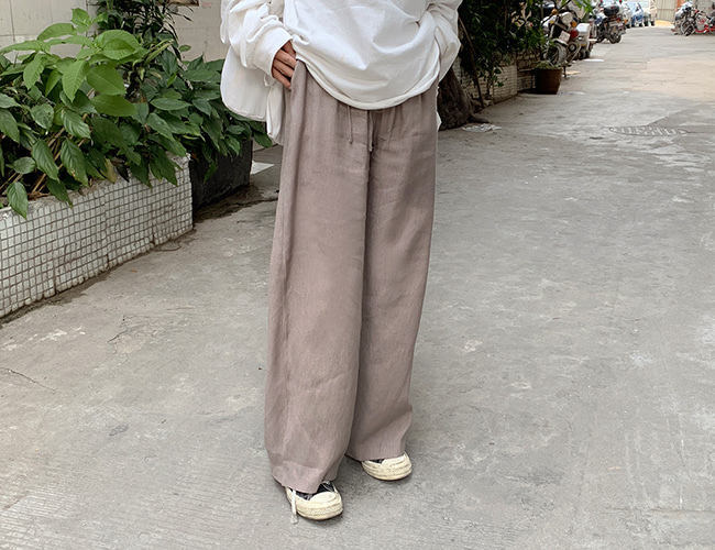 푸시 linen pants (2color)