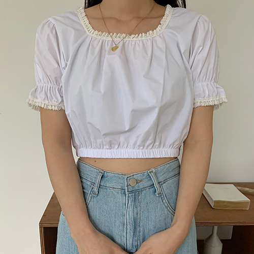 시니지크롭 blouse (4color)
