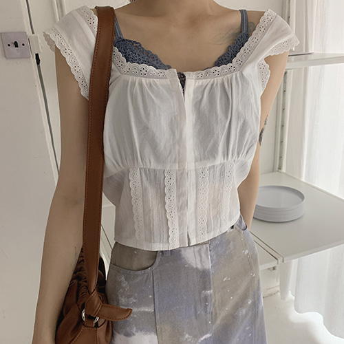 안젤로펀칭 blouse (2color)